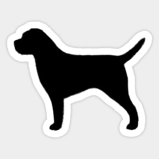 Border Terrier Silhouette Sticker